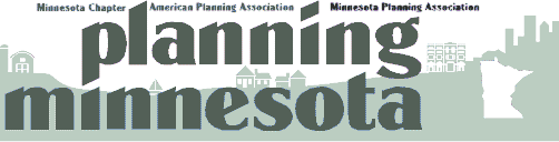 Newsletter identity  design: Planning Minnesota