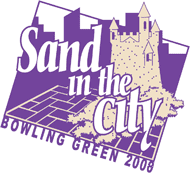 logo with illustraion of a sandcastle in urban setting