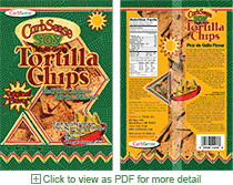 Bag for retail chips, click for PDF